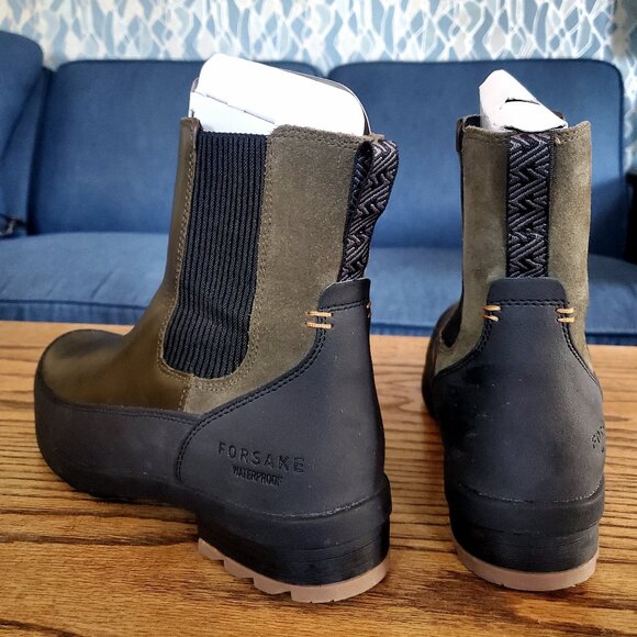 Forsake Sophia Chelsea Boots in Olive/Black - Picture 1 of 6